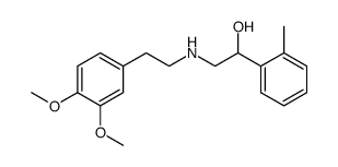 N-[2-(3,4-dimethoxyphenyl)ethyl]-2-hydroxy-2-(2-methylphenyl)ethylamine结构式