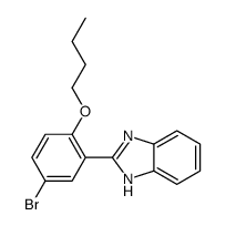 2-(5-bromo-2-butoxyphenyl)-1H-benzimidazole结构式