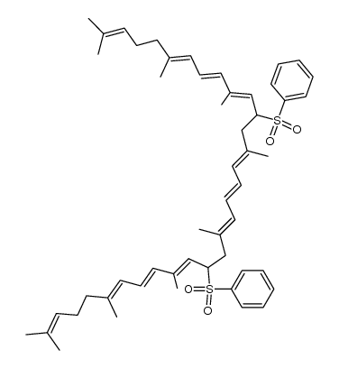 11,11',12,12'-tetrahydro-11,11'-bis(phenylsulfonyl)lycopene Structure