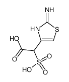 2-(2-aminothiazol-4-yl)-2-sulfoacetic acid Structure