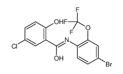 N-[4-bromo-2-(trifluoromethoxy)phenyl]-5-chloro-2-hydroxybenzamide Structure