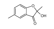 2-hydroxy-2,5-dimethyl-benzofuran-3-one Structure