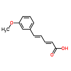 5-(3-甲氧基苯基)-戊基-2,4-二烯酸结构式