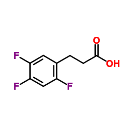3-(2,4,5-三氟苯基)丙酸结构式
