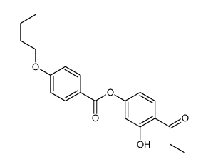 (3-hydroxy-4-propanoylphenyl) 4-butoxybenzoate结构式