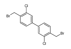 1-(bromomethyl)-4-[4-(bromomethyl)-3-chlorophenyl]-2-chlorobenzene Structure