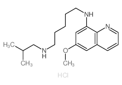 N-(6-methoxyquinolin-8-yl)-N-(2-methylpropyl)pentane-1,5-diamine Structure