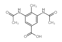 Benzoic acid,3,5-bis(acetylamino)-4-methyl-结构式