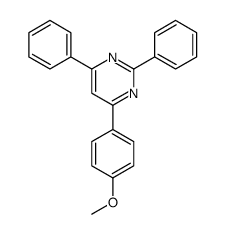 4-(4-methoxyphenyl)-2,6-diphenylpyrimidine结构式