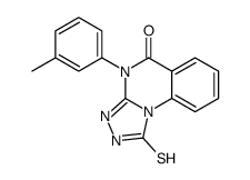 1-疏基-4-(3-甲基苯基)[1,2,4]噻唑并[4,3-a]喹唑啉-5(4h)-酮结构式