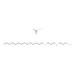 N-[3-(tetradecyloxy)propyl]propane-1,3-diamine acetate Structure