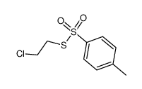 4-methyl-benzenesulfonothioic acid, S-(2-chloroethyl) ester Structure