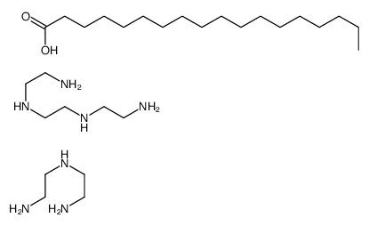 N'-[2-(2-aminoethylamino)ethyl]ethane-1,2-diamine,N'-(2-aminoethyl)ethane-1,2-diamine,octadecanoic acid结构式