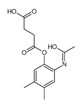 Succinic acid hydrogen 1-(2-acetylamino-4,5-dimethylphenyl) ester结构式