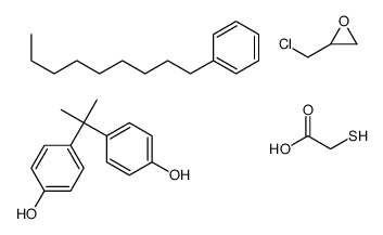 2-(chloromethyl)oxirane,4-[2-(4-hydroxyphenyl)propan-2-yl]phenol,nonylbenzene,2-sulfanylacetic acid Structure