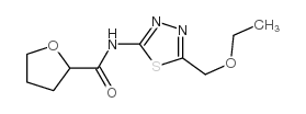 2-Furancarboxamide,N-[5-(ethoxymethyl)-1,3,4-thiadiazol-2-yl]tetrahydro- Structure