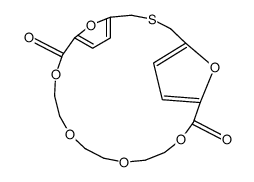 10,13,16,19,24,25-Hexaoxa-3-thiatricyclo[19.2.1.15,8]pentacosa-5,7,21,23(1)-tetrene-9,20-dione结构式