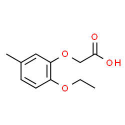 Acetic acid, (6-ethoxy-m-tolyloxy)- (5CI)结构式