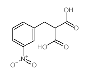2-[(3-nitrophenyl)methyl]propanedioic acid结构式