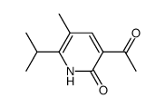 3-acetyl-6-isopropyl-5-methyl-1H-pyridin-2-one结构式