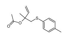 2-methyl-1-(p-tolylthio)but-3-en-2-yl acetate结构式