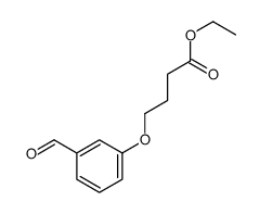 3-[3-(乙氧羰基)丙氧基]苯甲醛结构式