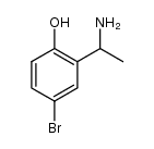 2-(1-aminoethyl)-4-bromophenol Structure