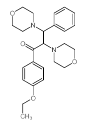 1-Propanone,1-(4-ethoxyphenyl)-2,3-di-4-morpholinyl-3-phenyl- Structure