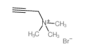 2-Propyn-1-aminium,N,N,N-trimethyl-, bromide (1:1) Structure