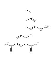 1-(2,4-dinitrophenoxy)-2-methoxy-4-prop-2-enyl-benzene结构式