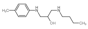 1-(丁基氨基)-3-对-甲苯胺基-2-丙醇结构式