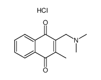2-<(dimethylamino)methyl>-3-methyl-1,4-naphthoquinone hydrochloride结构式