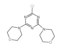 2-Chloro-4,6-dimorpholin-4-yl-1,3,5-triazine结构式