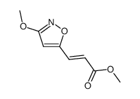 methyl (E)-3-(3-methoxyisoxazol-5-yl)acrylate Structure