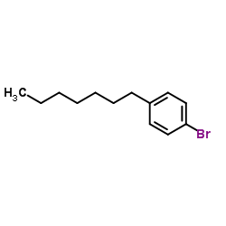1-溴-4-庚苯结构式