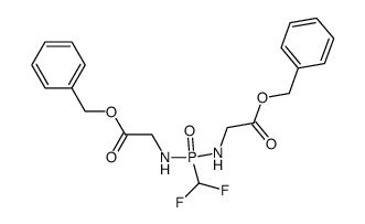 dibenzyl 2,2'-(((difluoromethyl)phosphoryl)bis(azanediyl))diacetate结构式