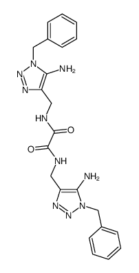 N1,N2-bis((5-amino-1-benzyl-1H-1,2,3-triazol-4-yl)methyl)oxalamide Structure