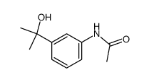 3-Acetamido-α,α-dimethylbenzyl alcohol结构式