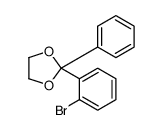 2-(2-bromophenyl)-2-phenyl-1,3-dioxolane结构式