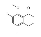 8-methoxy-5,7-dimethyl-1-oxo-1,2,3,4-tetrahydronaphthalene结构式