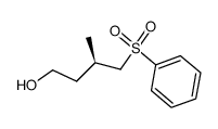(R)-3-methyl-4-(phenylsulfonyl)butan-1-ol Structure
