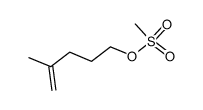 4-methyl-pent-4-enyl methanesulfonate结构式