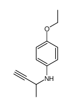 N-but-3-yn-2-yl-4-ethoxyaniline结构式