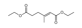 3-methyl-hex-2-enedioic acid diethyl ester结构式