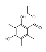 ethyl 2,4-dihydroxy-3,5,6-trimethylbenzoate Structure