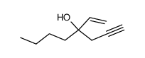 (+/-)-4-hydroxy-4-vinyl-1-octyne Structure