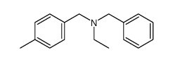 ethyl-benzyl-(4-methyl-benzyl)-amine Structure