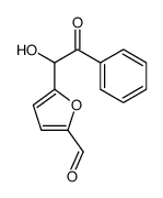 5-(1-hydroxy-2-oxo-2-phenylethyl)furan-2-carbaldehyde结构式