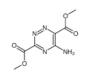 dimethyl 5-amino-1,2,4-triazine-3,6-dicarboxylate Structure