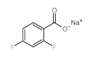 2,4-二氟苯甲酸钠结构式